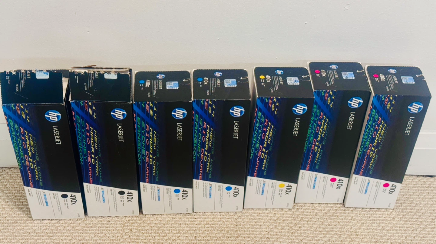 HP LaserJet 410x Toner Cartridges (Set of 7)