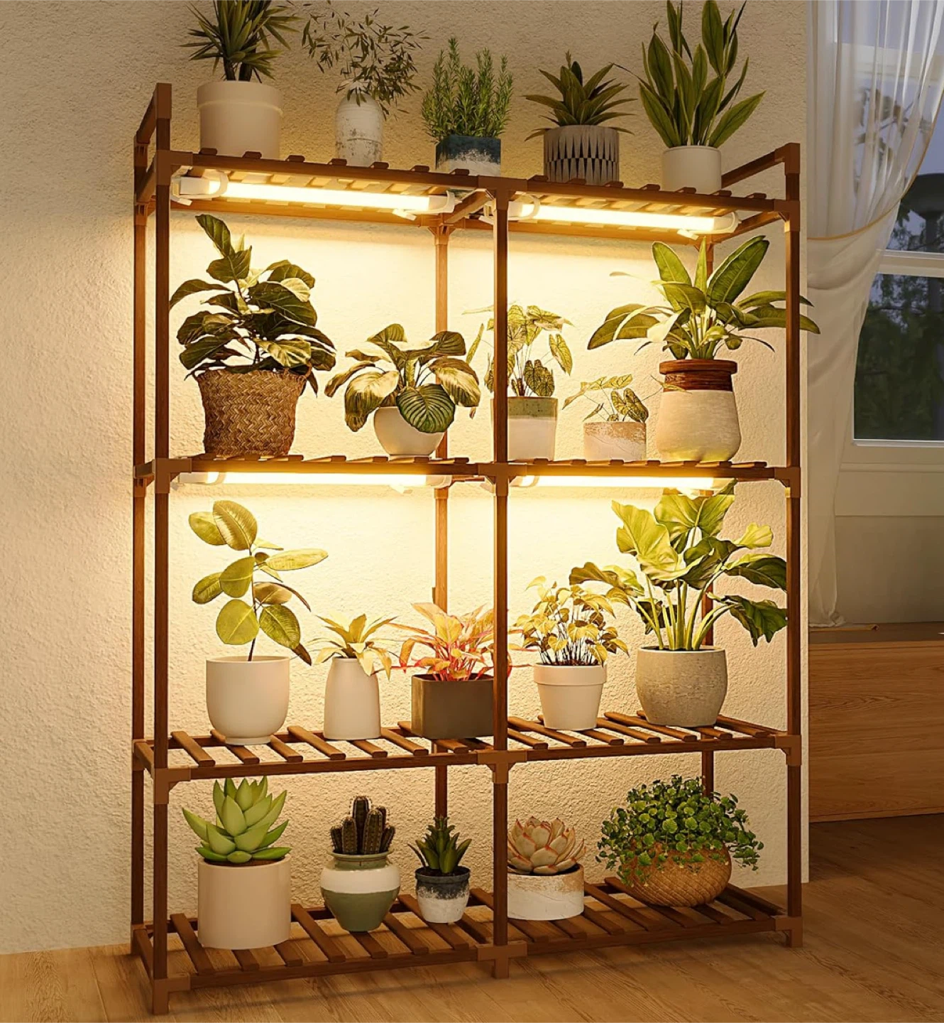 4 tier Plant Stand with Grow Lights - photo 3