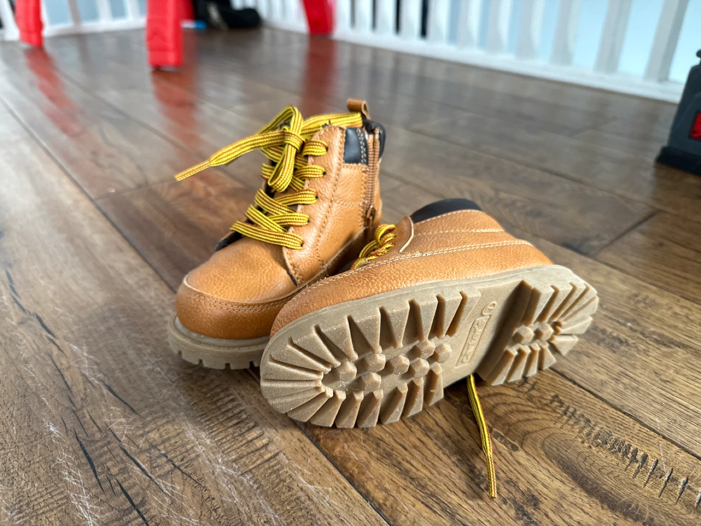 Toddler Brown Lace-Up Boots