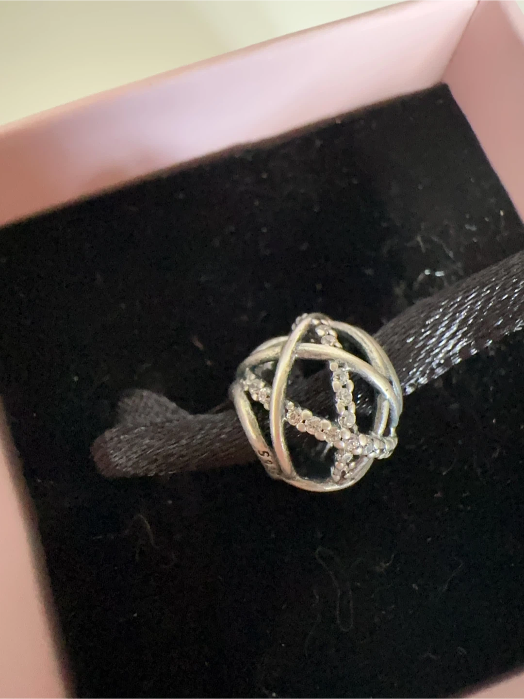 GALAXY PANDORA Silver Cz Stones Charm/Bead
