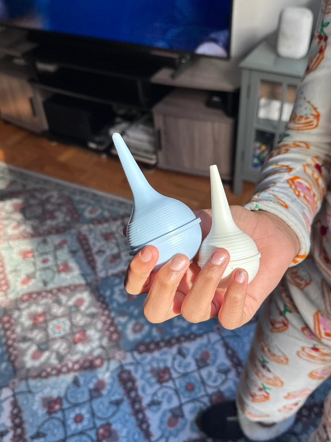 Baby Nasal Aspirator Bulb Set - Blue and White