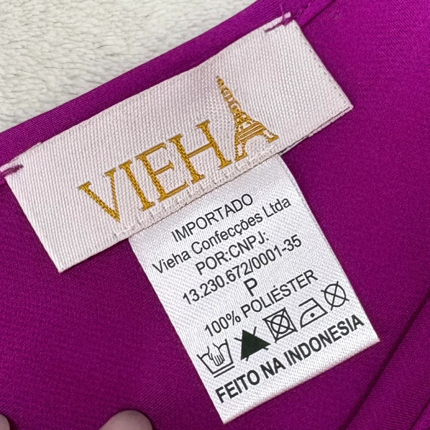 Vieha Purple Silky V Neck Ruffle Hem Tank Top Womens Size S - photo 4