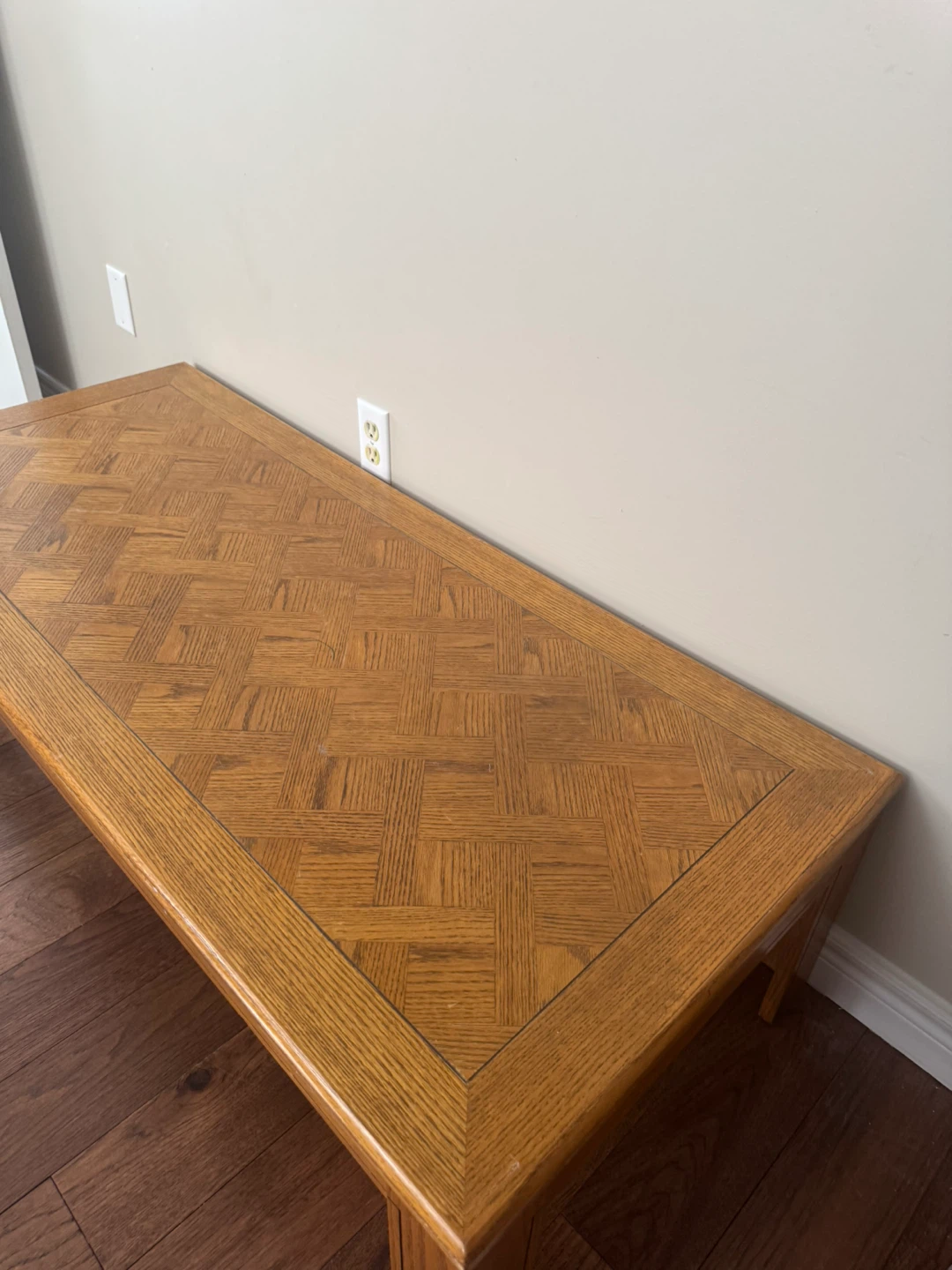 Coffee Table with Parquet Top