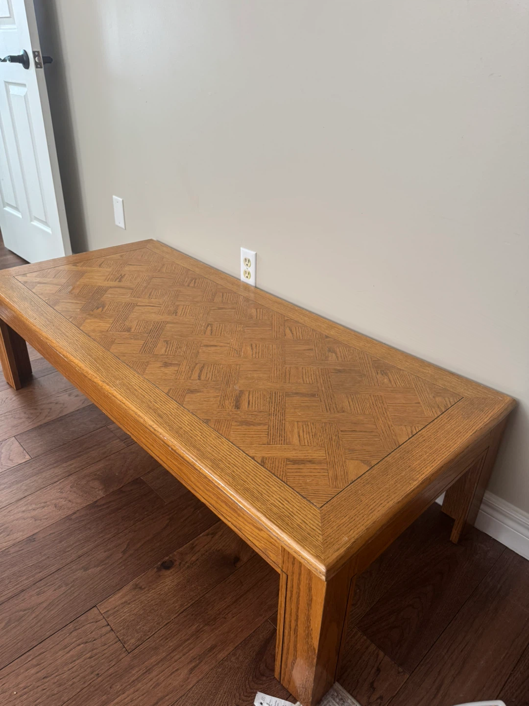 Coffee Table with Parquet Top - photo 4