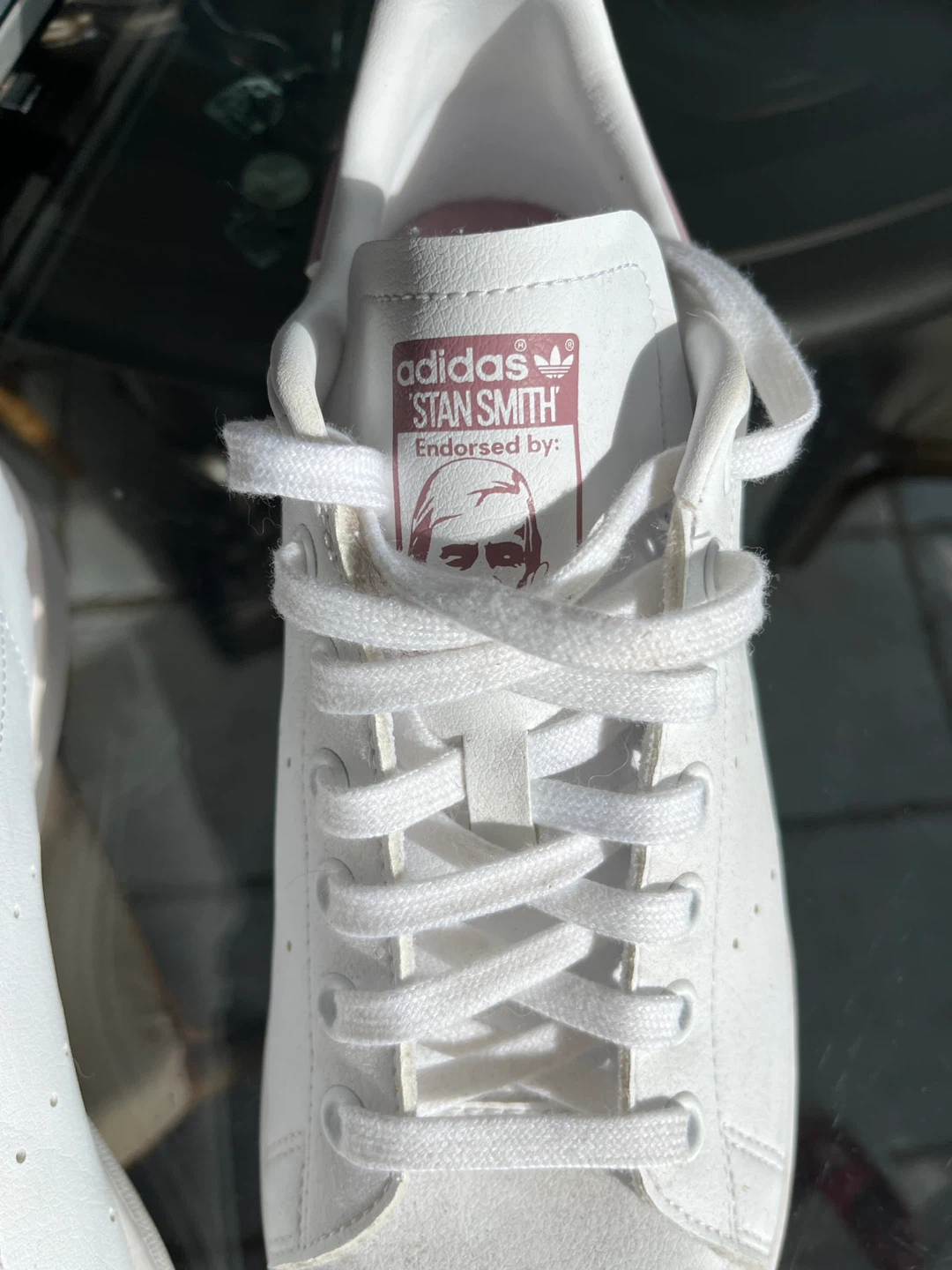 Adidas Stan Smith White & Pink Leather Sneakers - photo 5