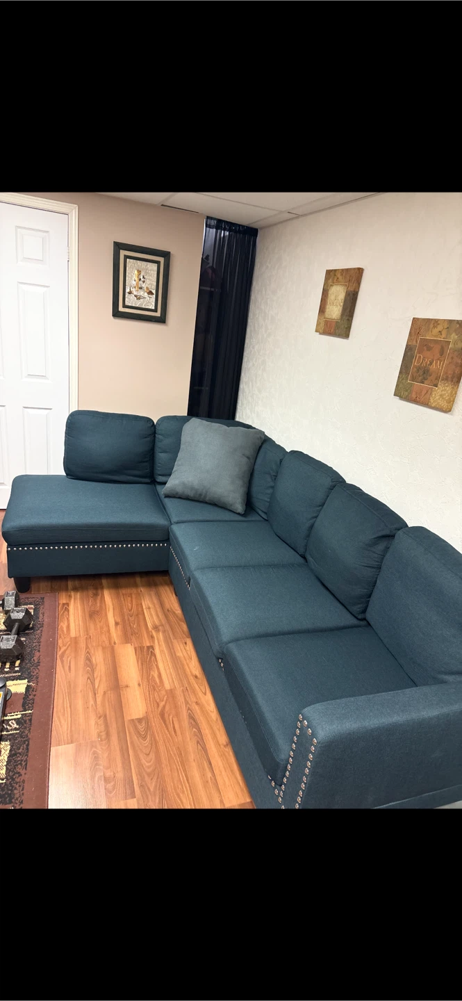 Blue Sectional Sofa Wayfair Purchase