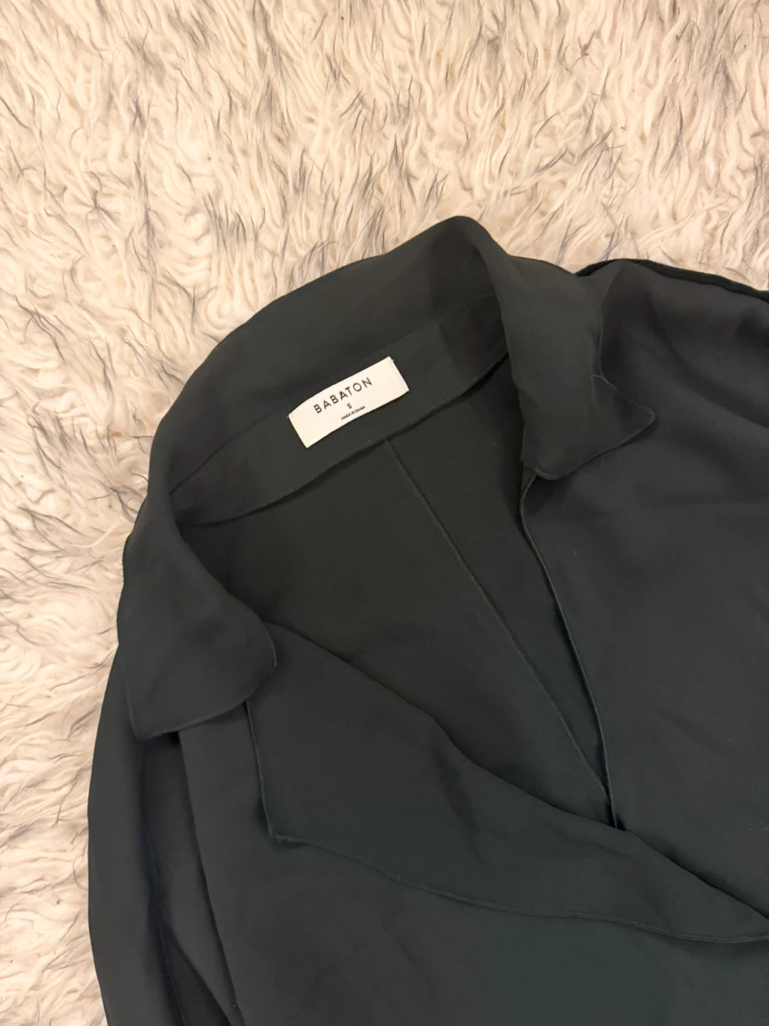 Babaton ‘Martin’ Blouse - Deep Green - photo 3
