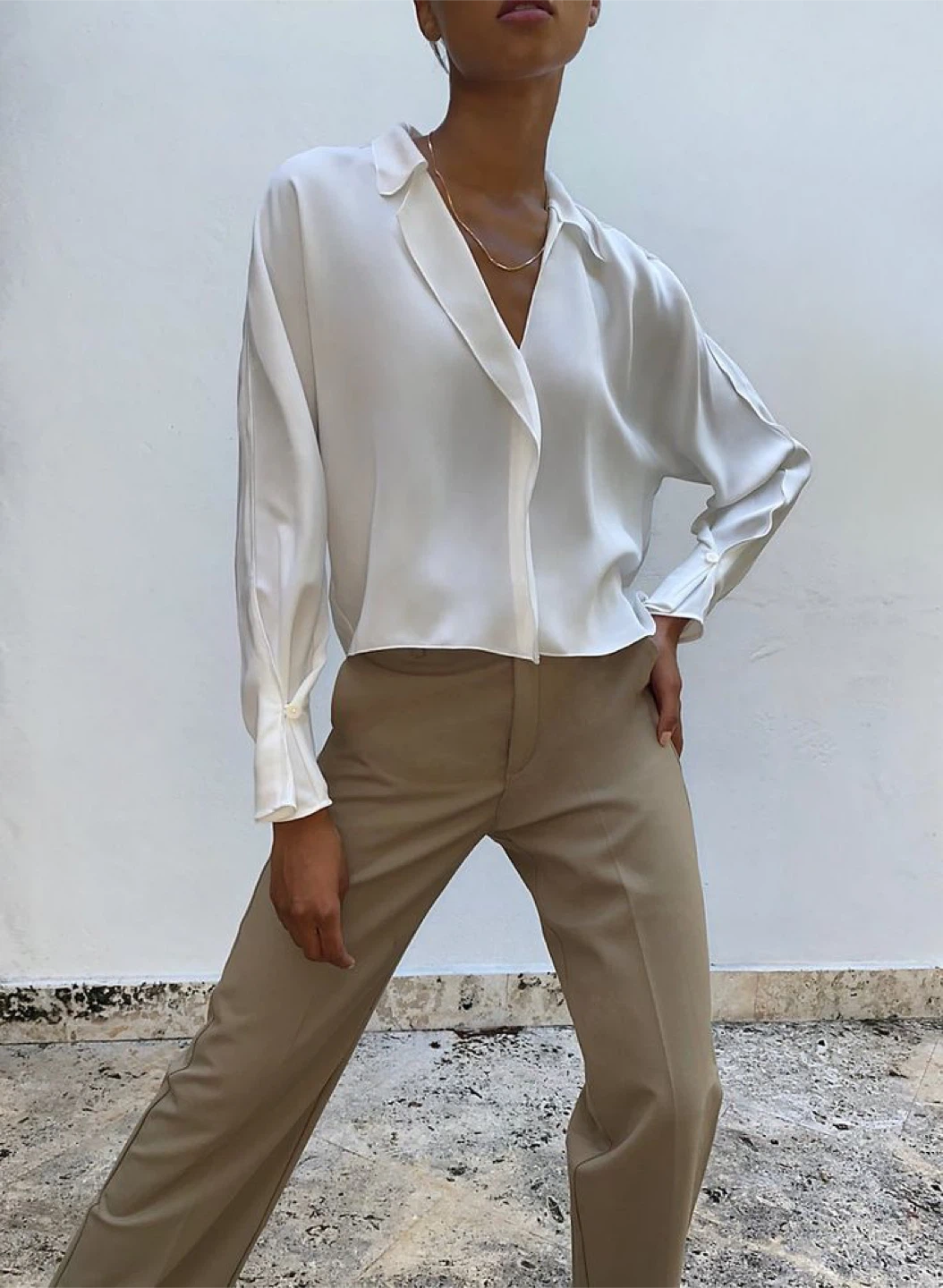 Babaton ‘Martin’ Blouse - Deep Green - photo 4