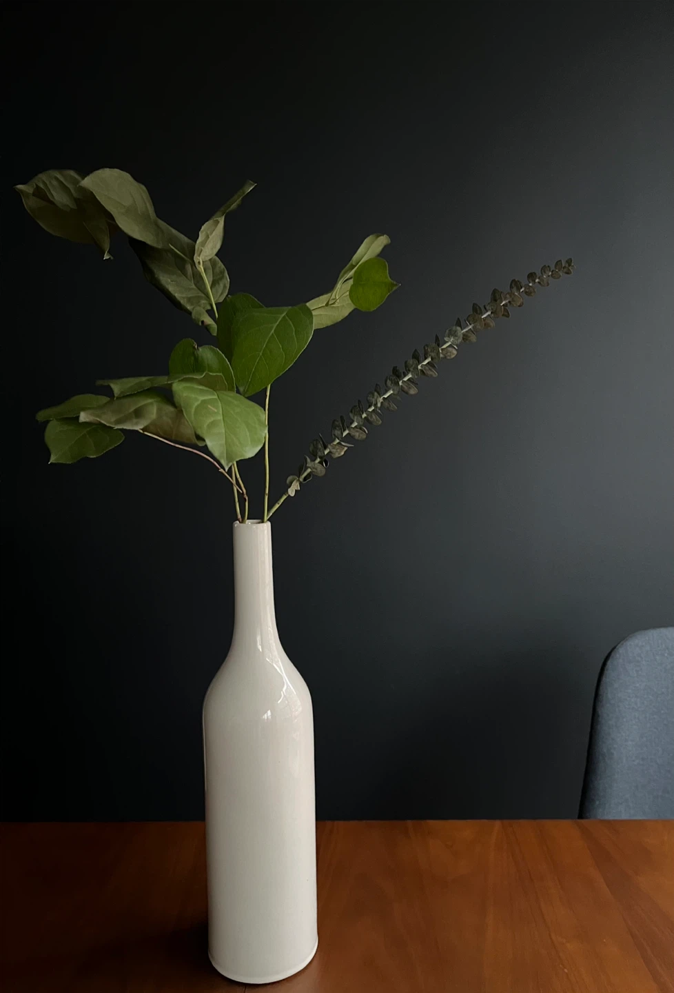 Magnolia Home White Ceramic Bottle Vase