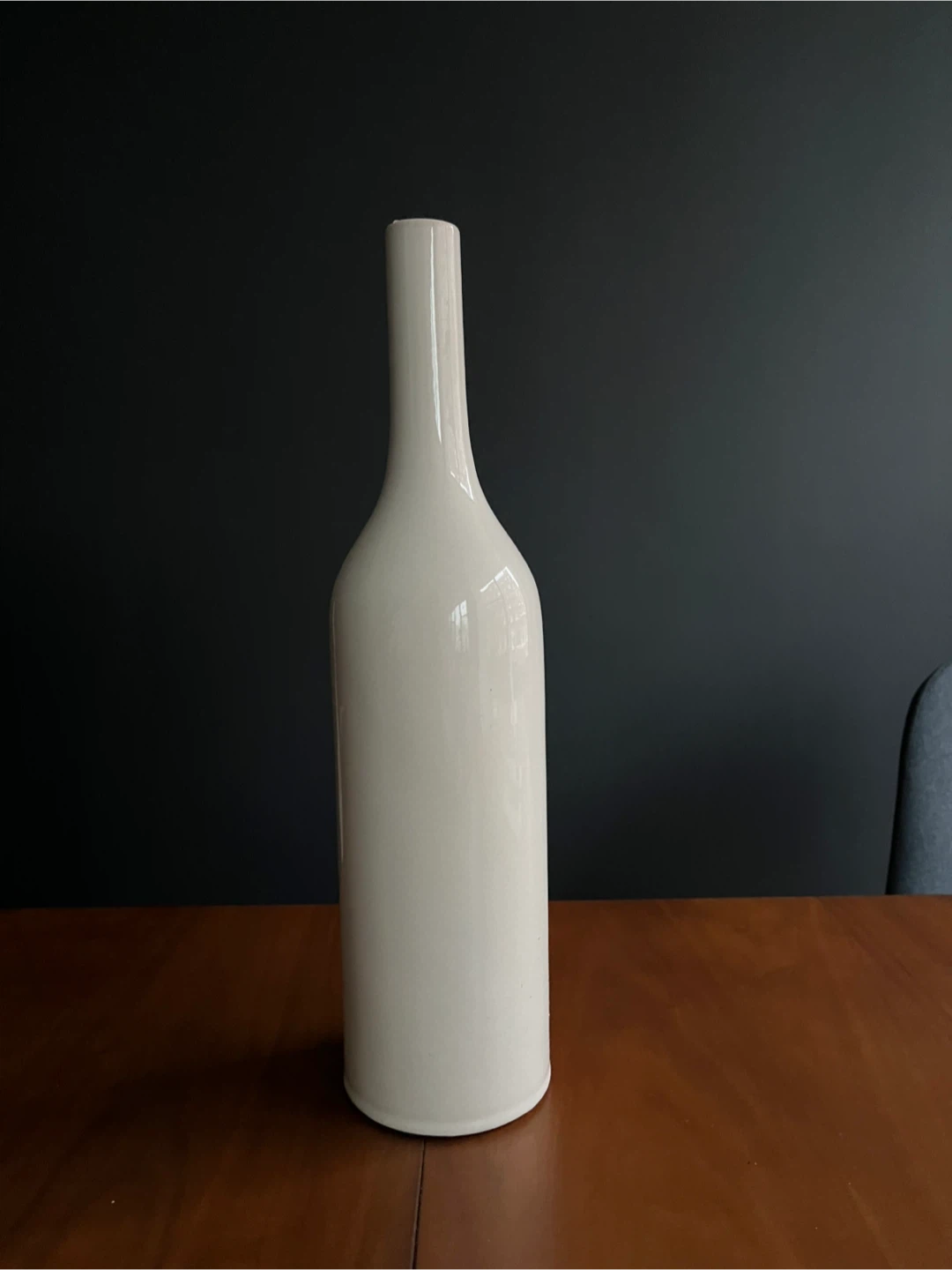 Magnolia Home White Ceramic Bottle Vase - photo 2