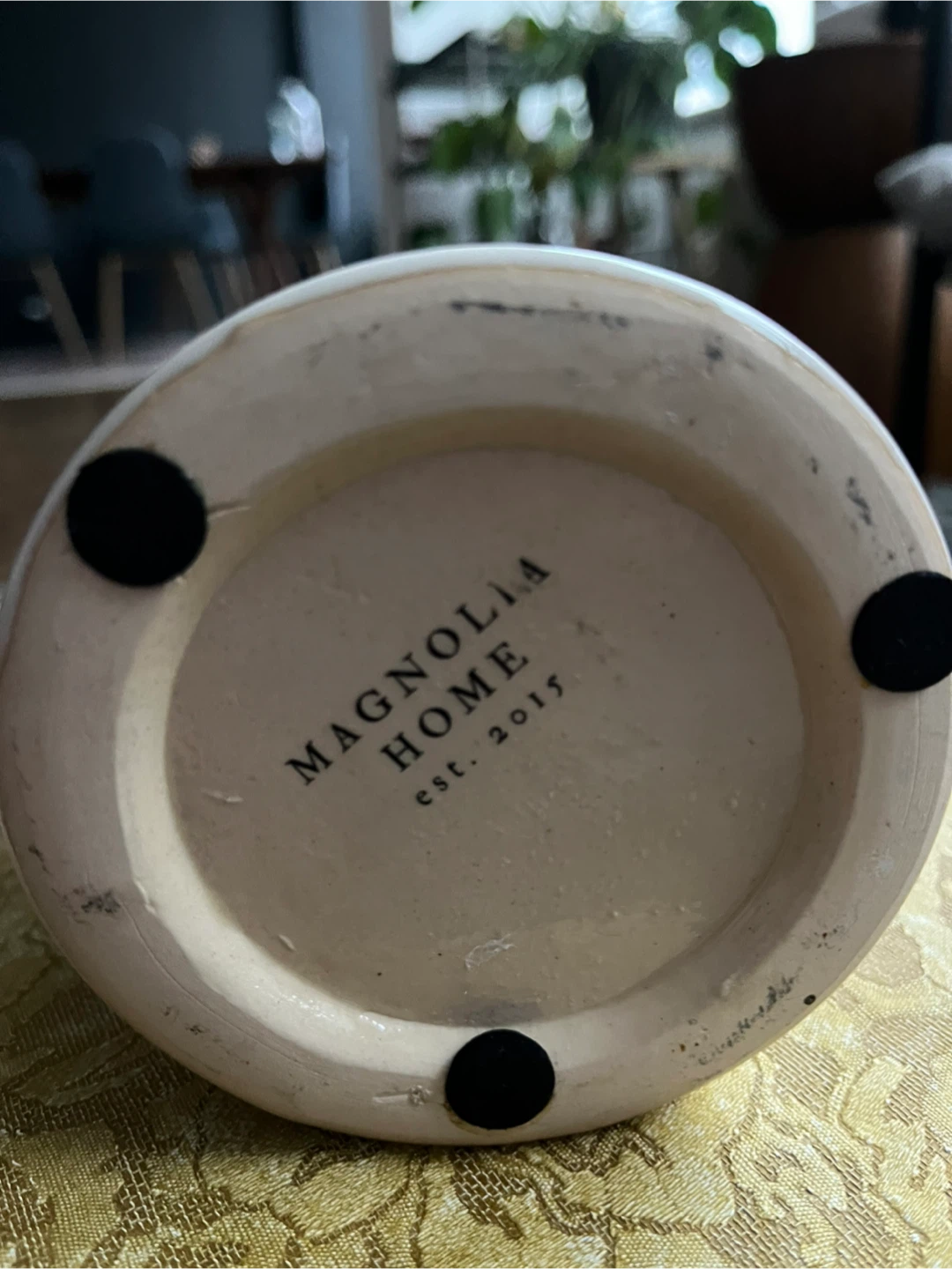 Magnolia Home White Ceramic Bottle Vase - photo 3