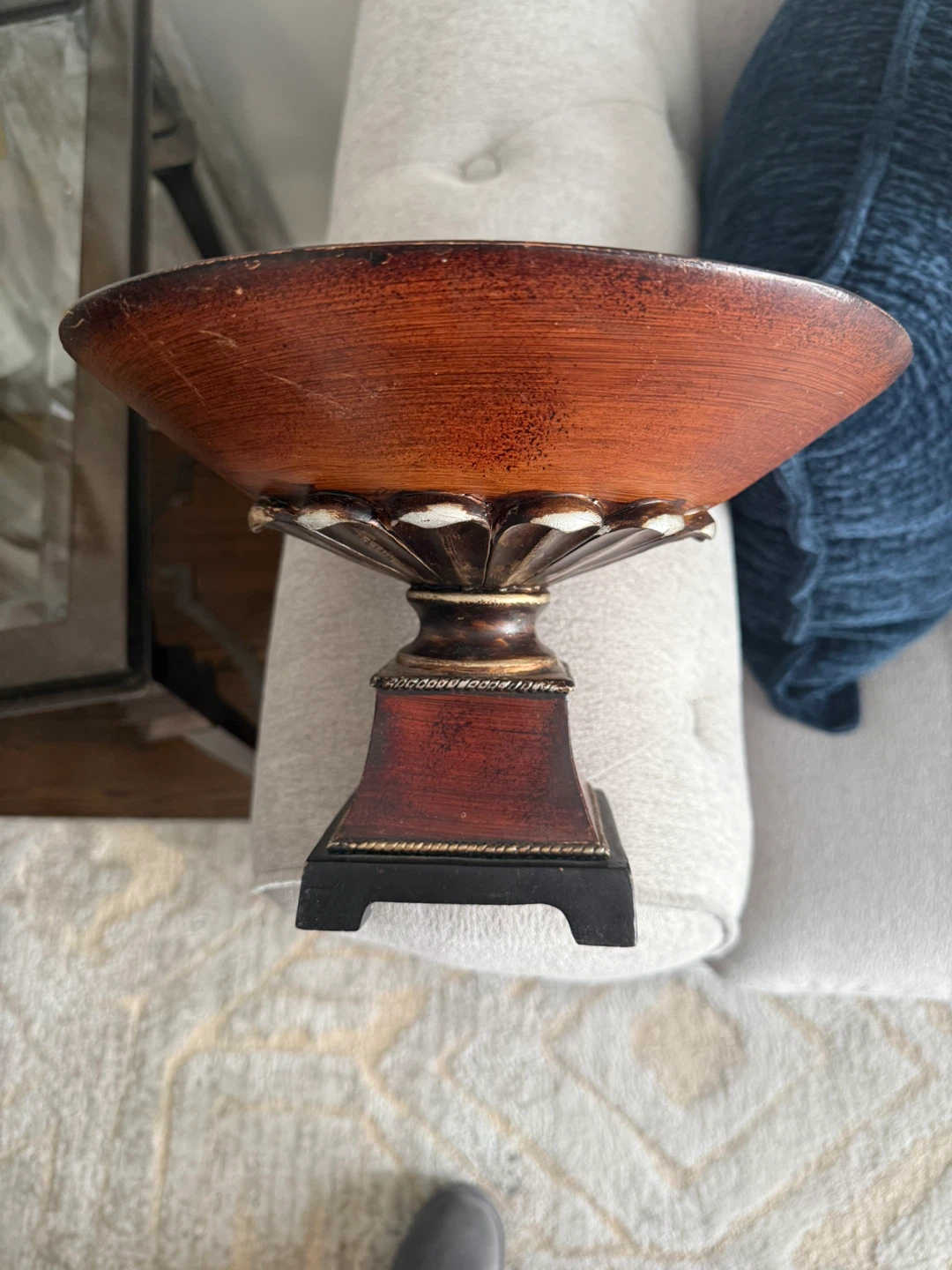 Decorative Pedestal Bowl with balls - photo 4