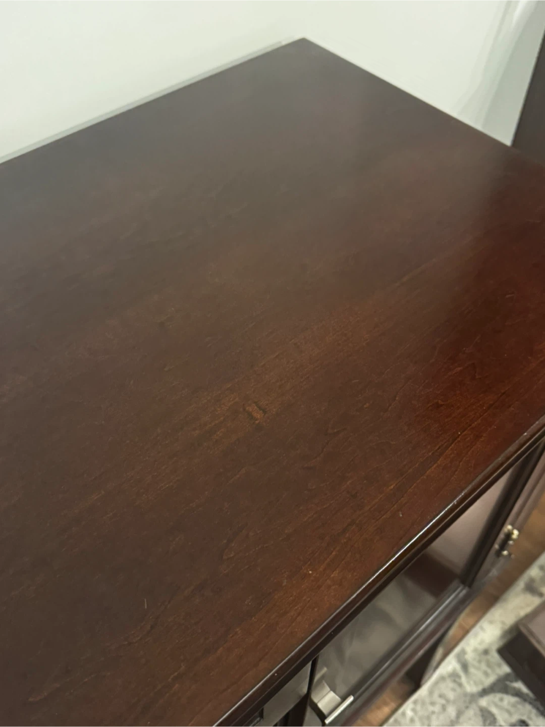 Dark Wood Hutch/Server with Drawer and Cabinets - photo 2