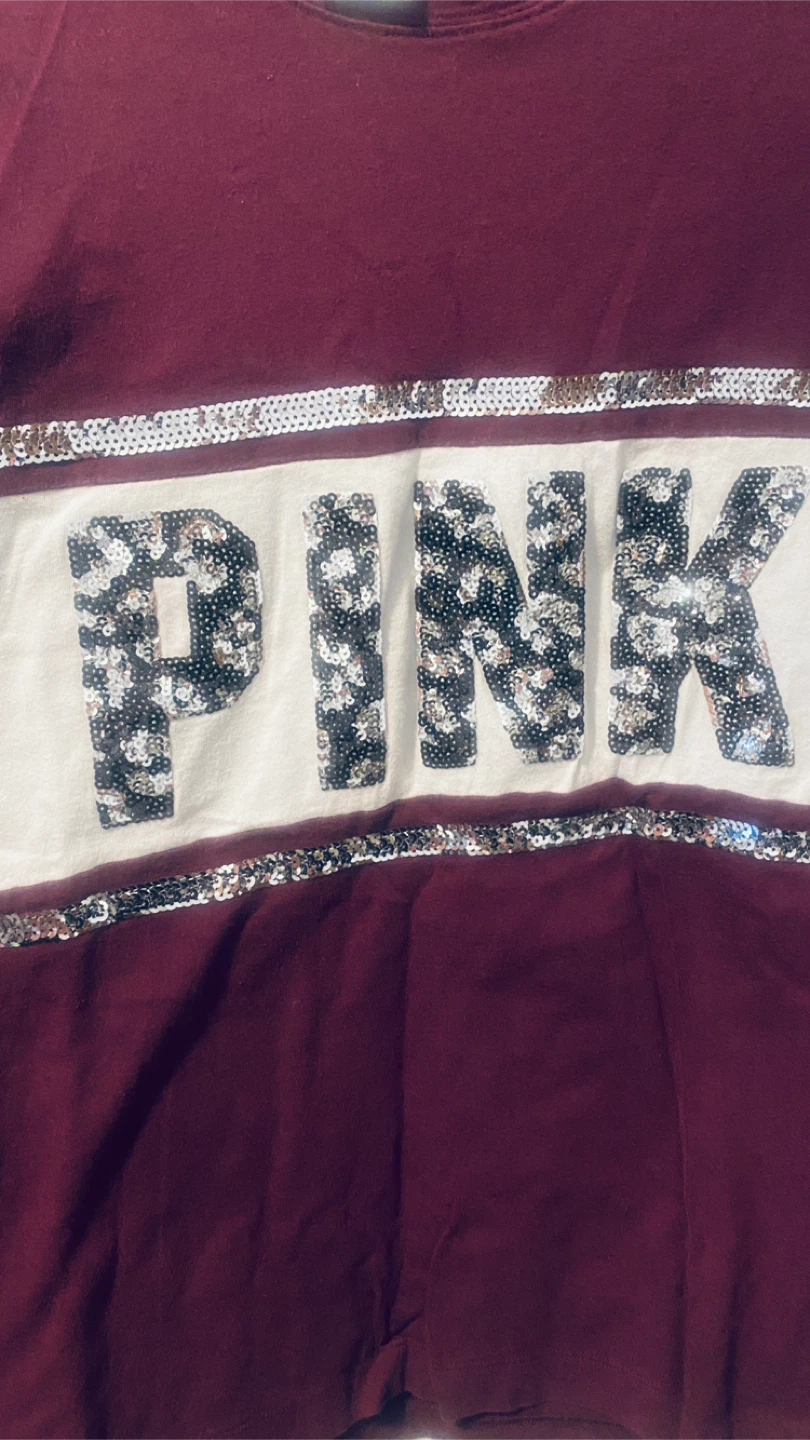Victoria Secret cotton bling sequin y2k top - photo 2