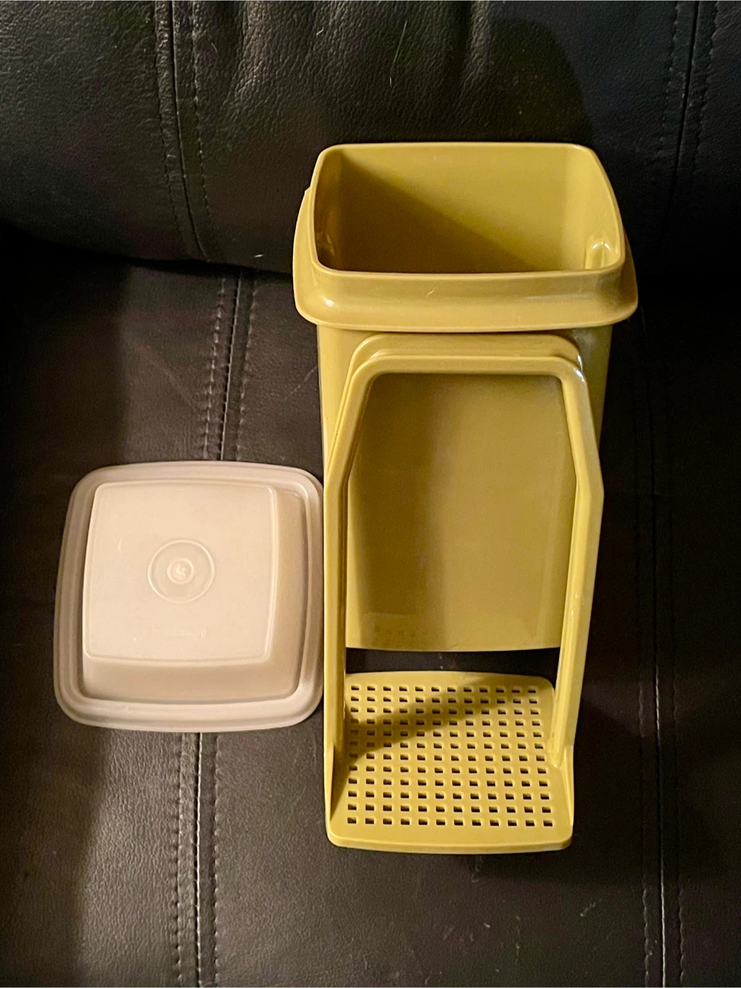 Vintage Tupperware Pickle Storage with Strainer Insert