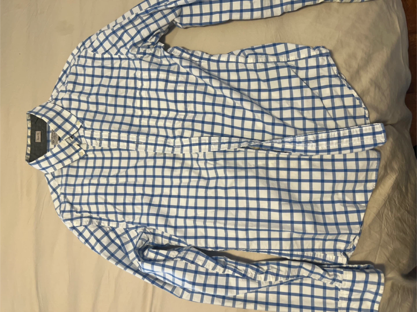 J. Crew Slim Fit Plaid Button-Up Shirt - Men's Medium