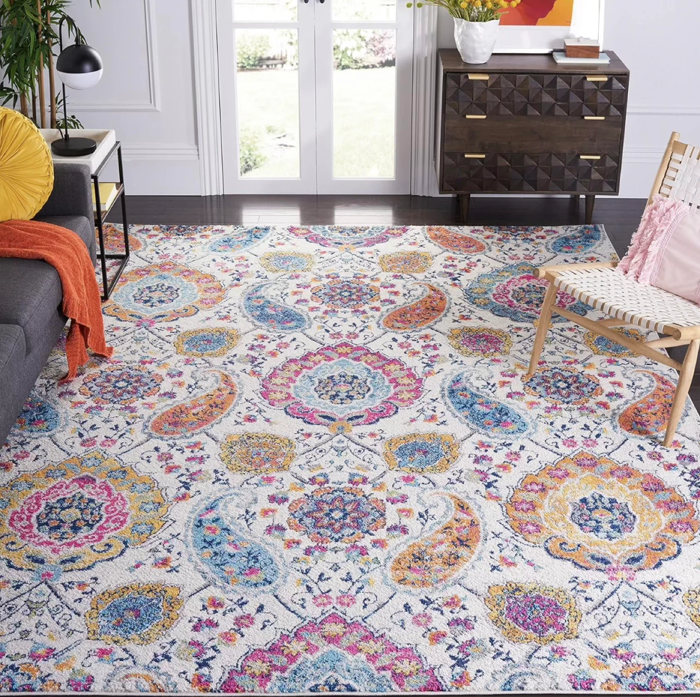 Bohemian Floral Area Rug