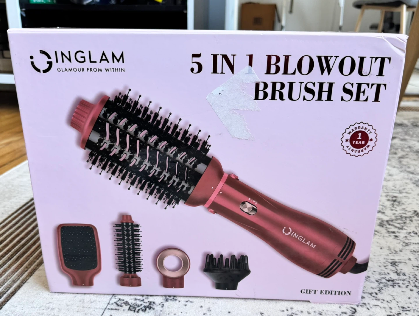INGLAM 5-in-1 Blow Dryer Brush Set