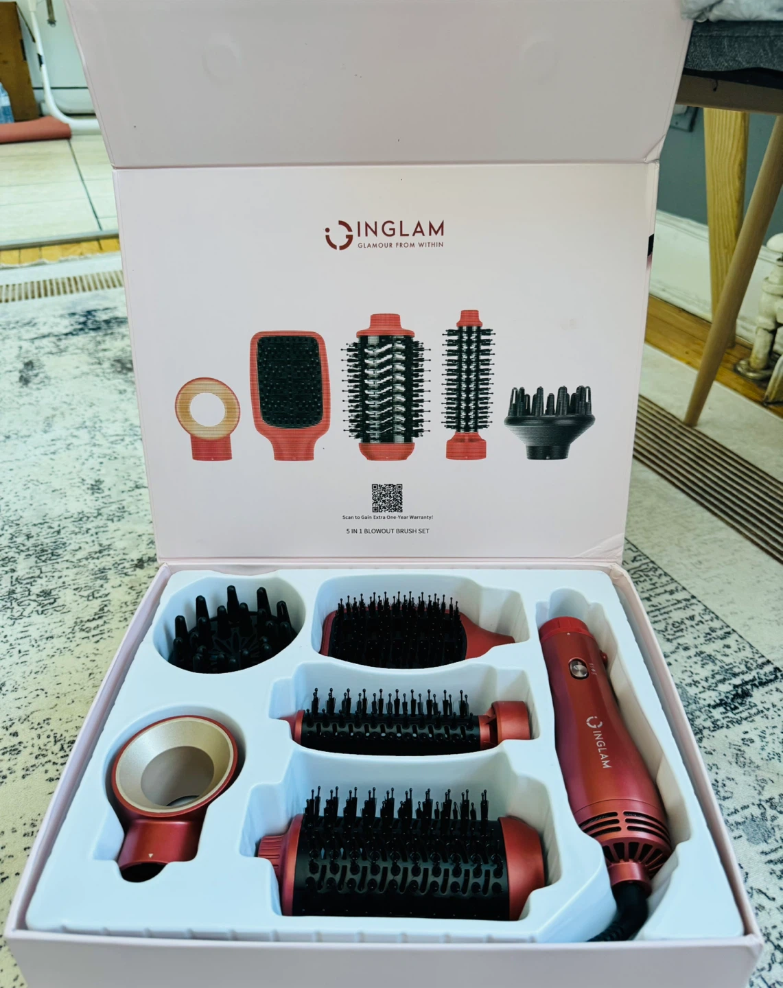 INGLAM 5-in-1 Blow Dryer Brush Set - photo 2
