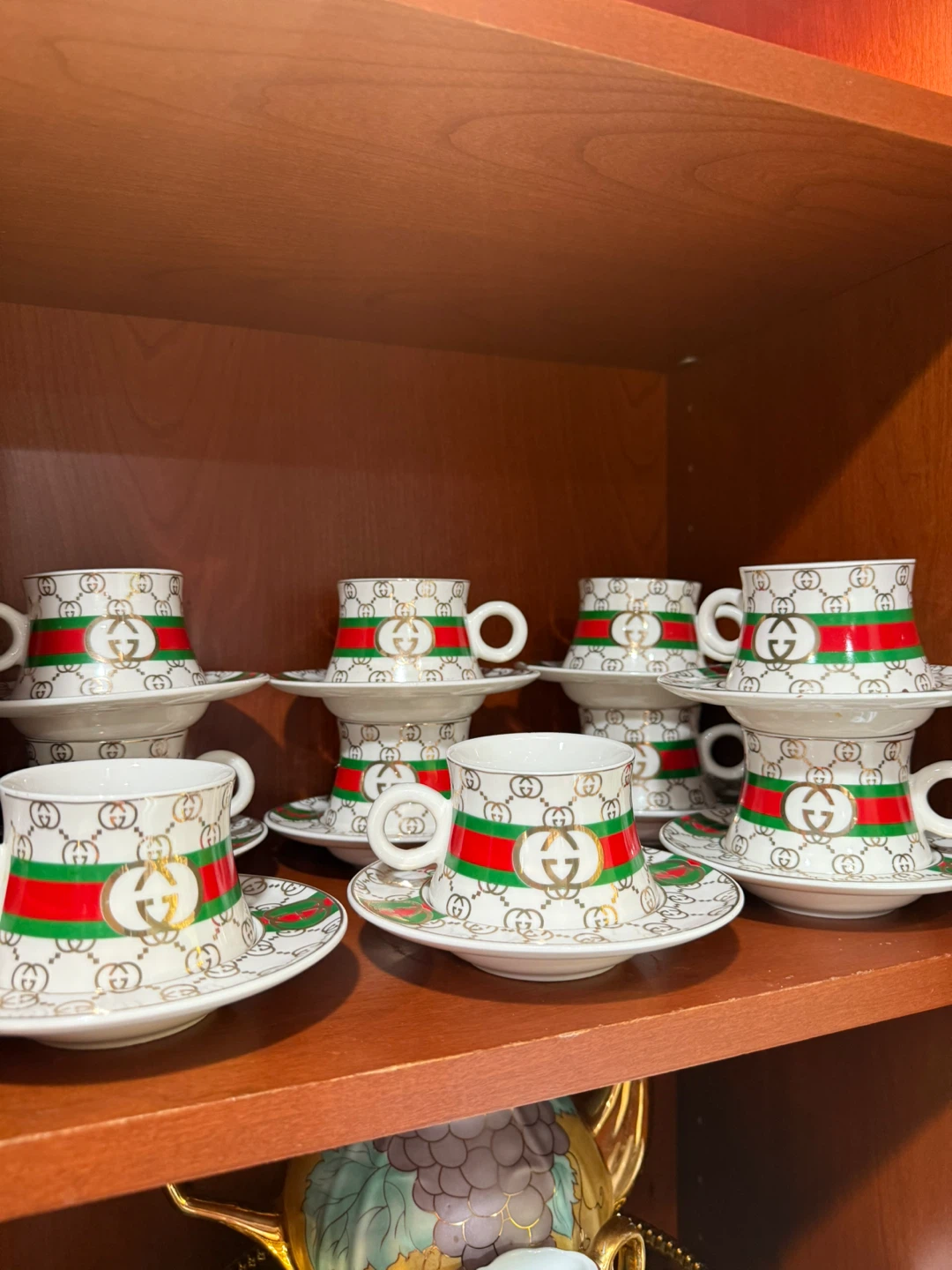 Set of 10 Espresso Cups and Saucers - photo 2