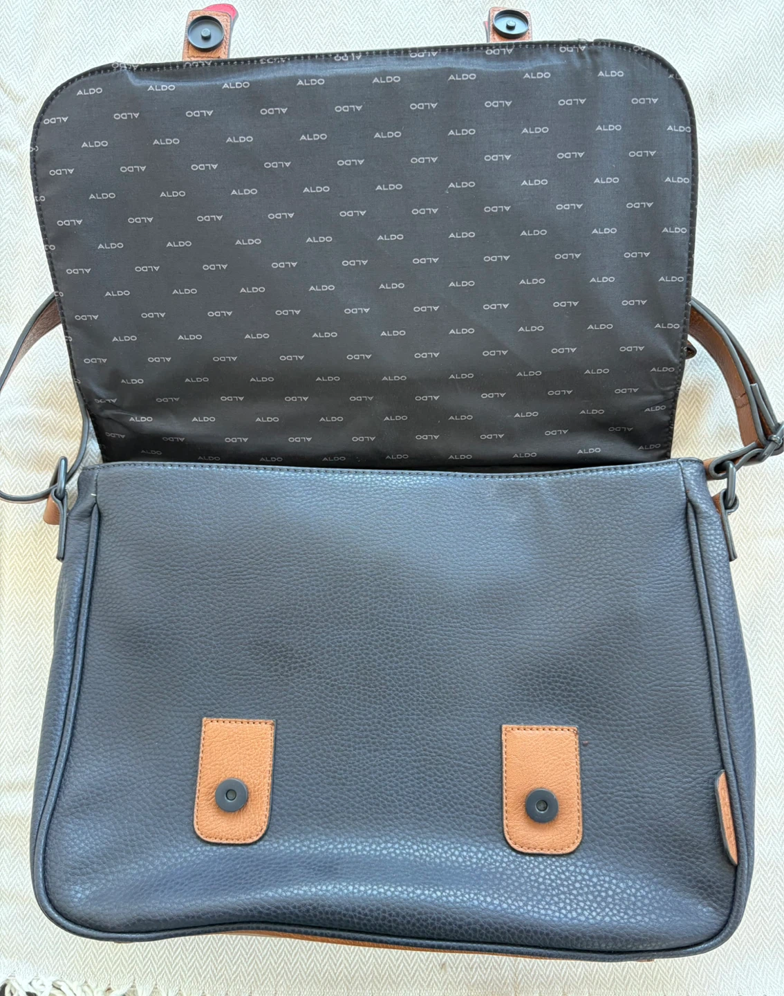 Navy Blue Aldo Messenger Bag - photo 3