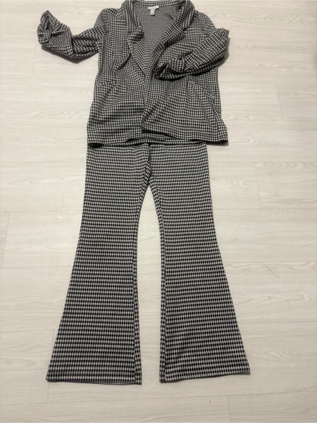 Ensemble ReVamped - Veste et pantalon à motif pied-de-poule - photo 2