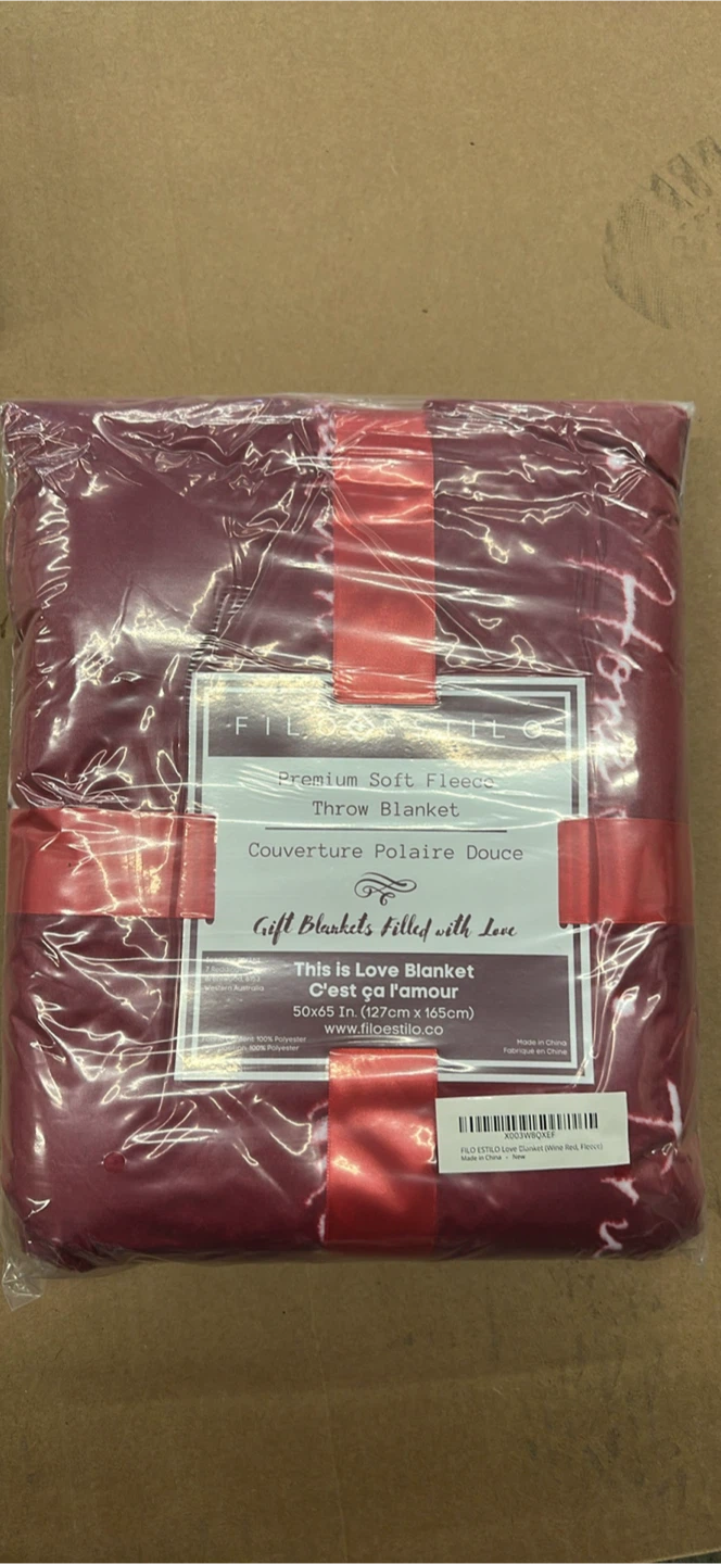 FILO Soft Fleece Throw Blanket Red Love - photo 2