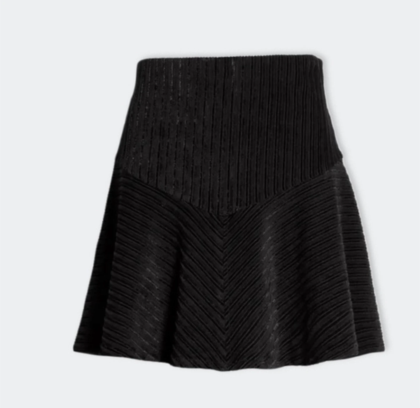 Free People - Camden Ribbed Black Skirt -Size Small - photo 5