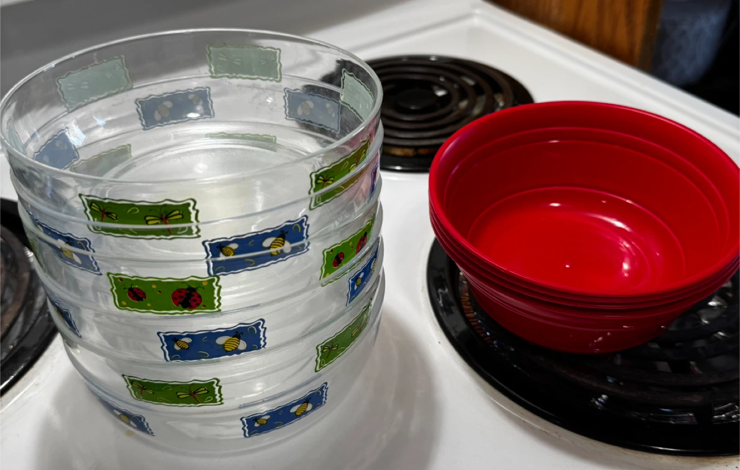 Plastic bowls - cereal serving size