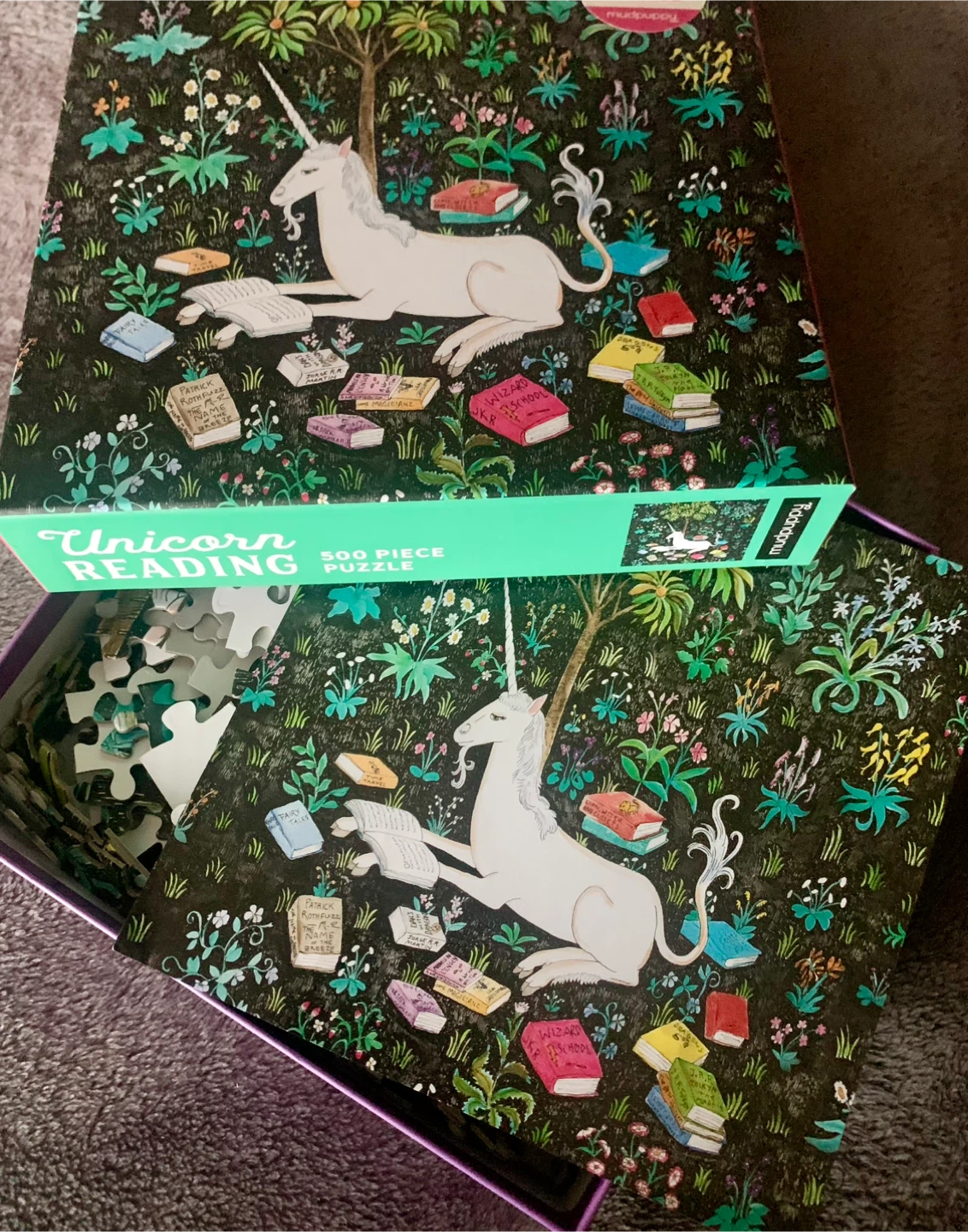 Mudpuppy Unicorn Reading 500 Piece Jigsaw Puzzle - photo 3