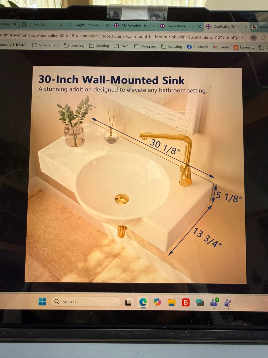 Wall-Mounted Sink