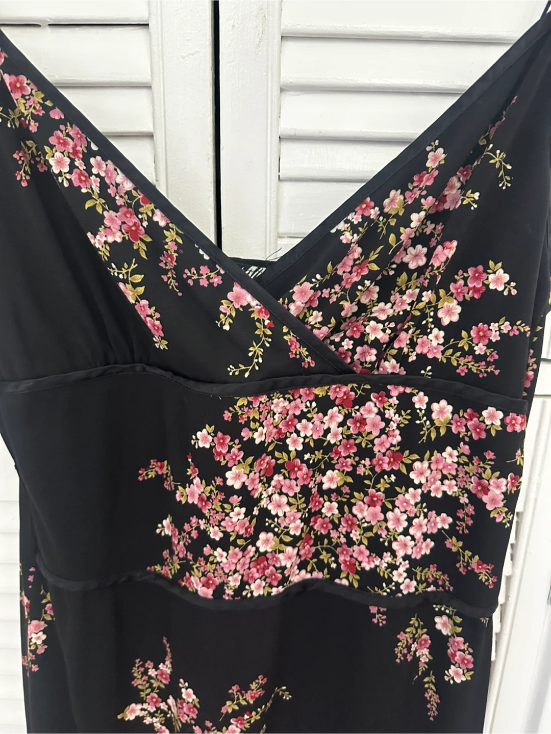 Y2K Black floral dress - photo 3