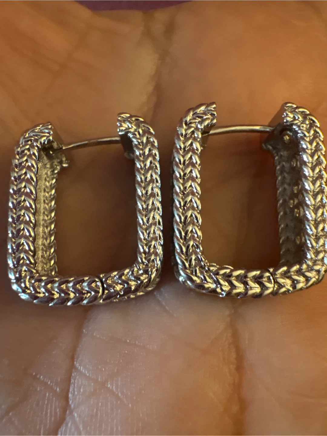New 925 Sterling Silve Hoop Earrings with CZ - photo 2