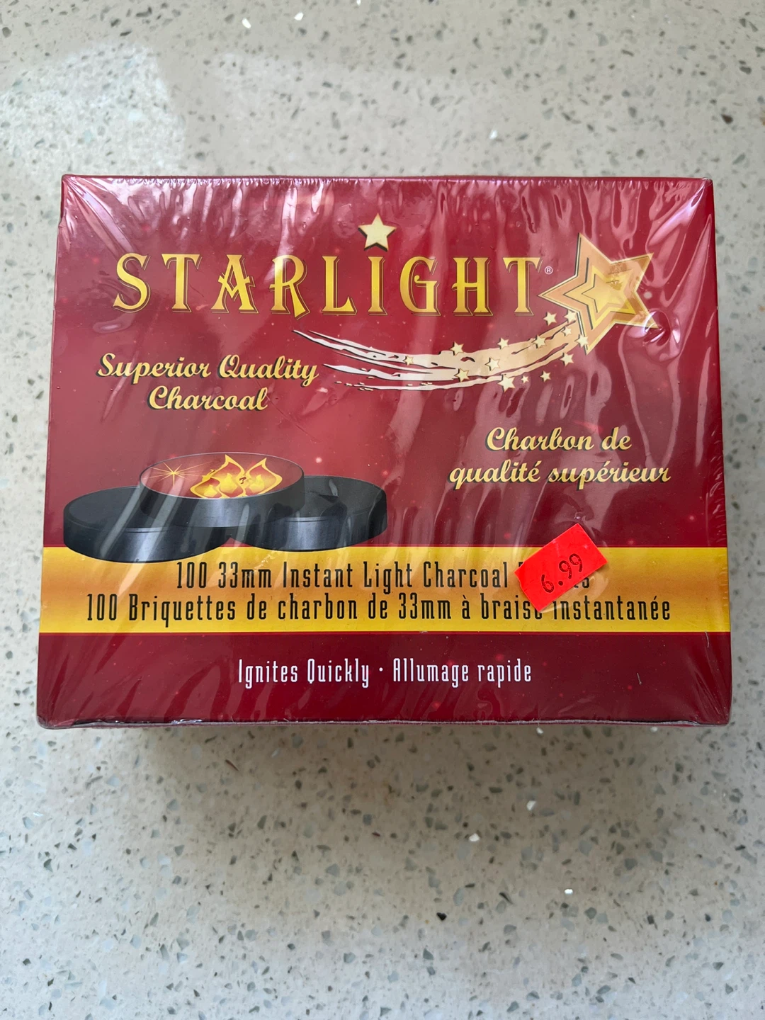 Starlight Superior Quality Charcoal Briquettes - 100 Count