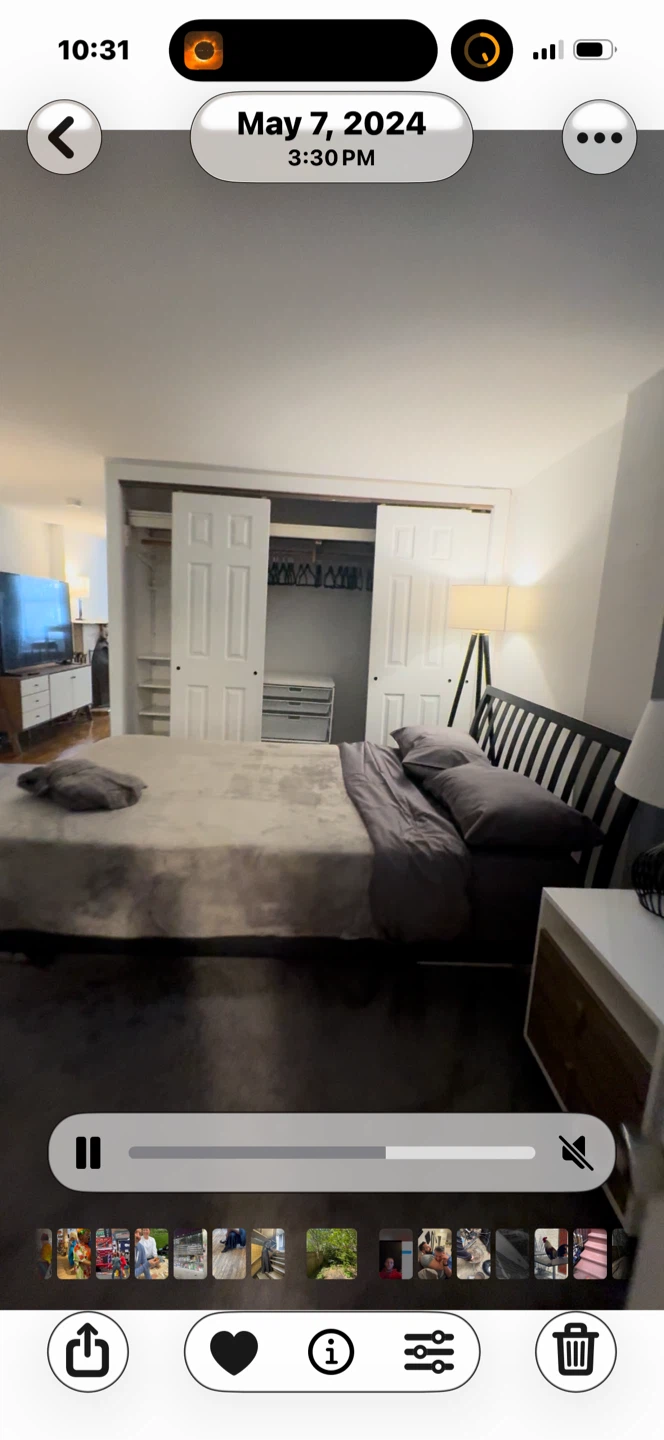 Dark Wood Slat Bed Frame