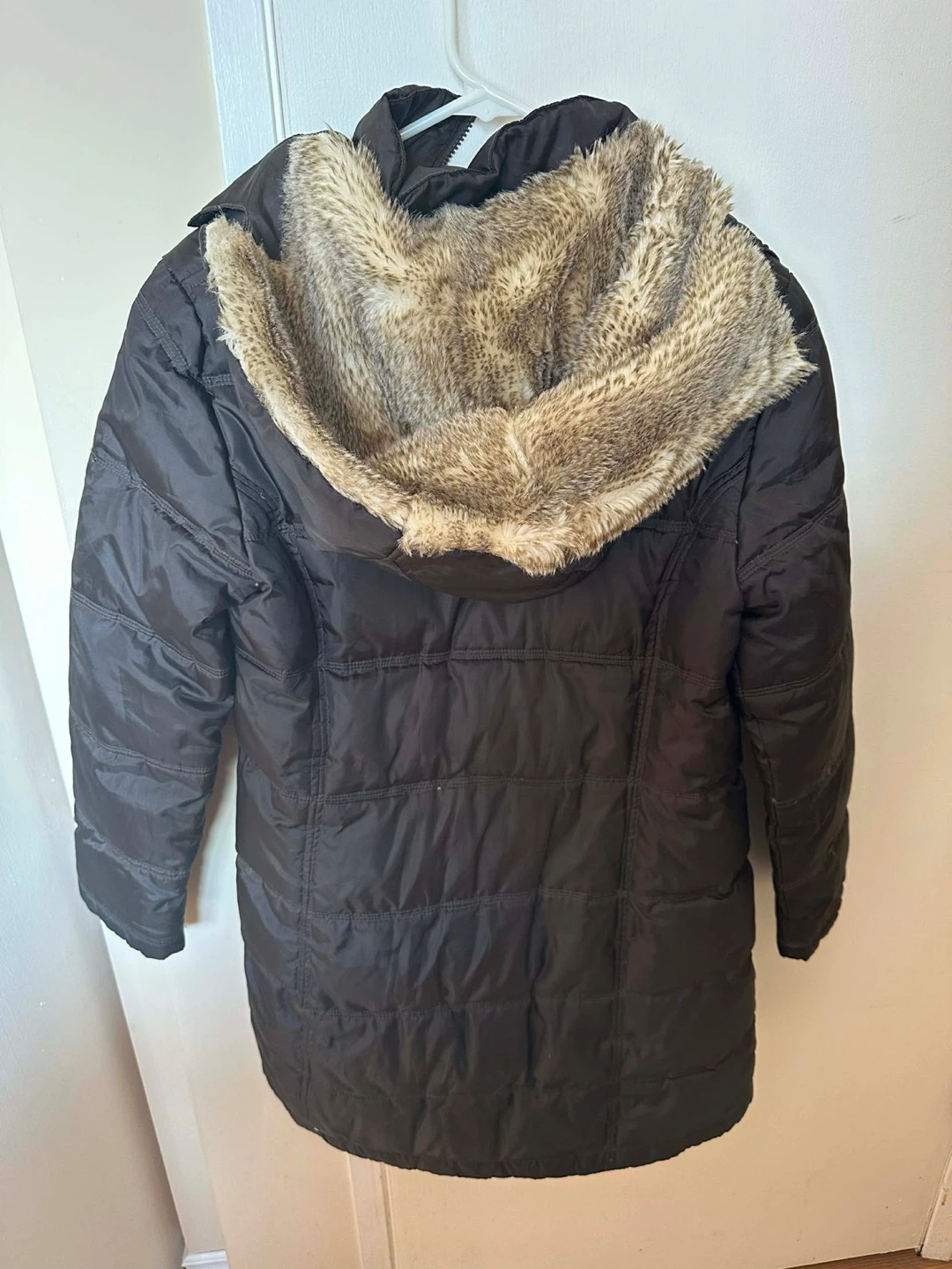 Atmosphere Women's Puffer Coat with Faux Fur Trim - photo 2