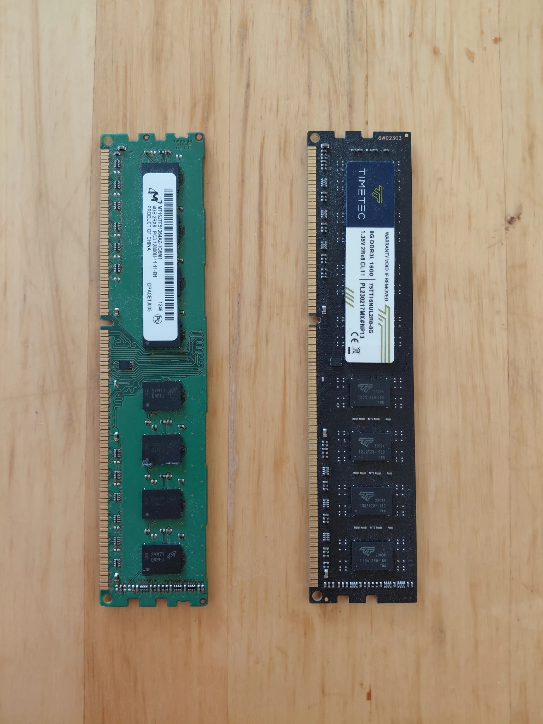 2x 4/8GB DDR3 RAM Sticks (Micron & Timetec)
