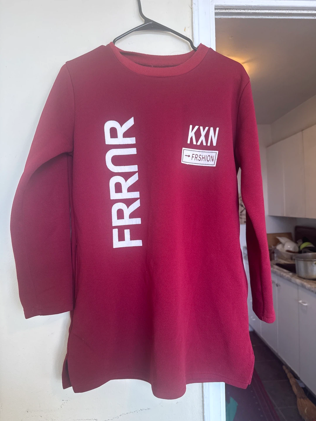 Maroon Long Sleeve Sweatshirt - photo 3