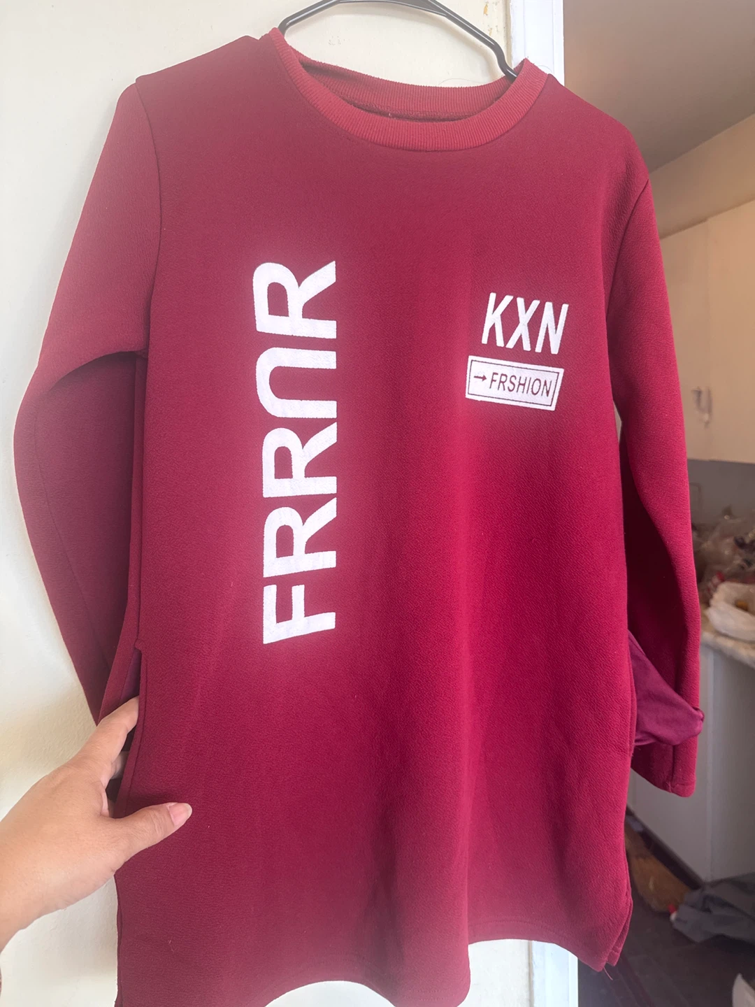 Maroon Long Sleeve Sweatshirt - photo 2