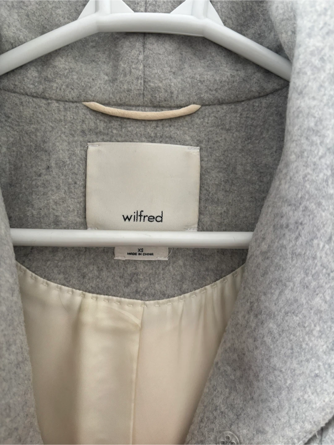 Wilfred (aritzia) Grey Wool Blend Coat XS - photo 3