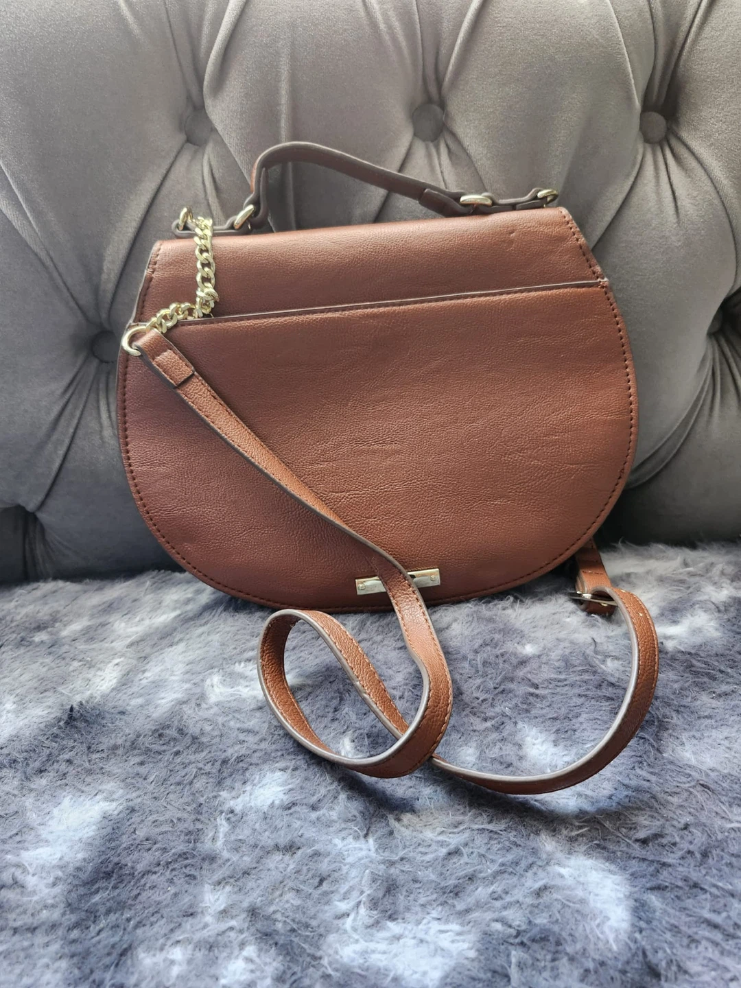 Nine West Brown Leather Crossbody Bag - photo 2