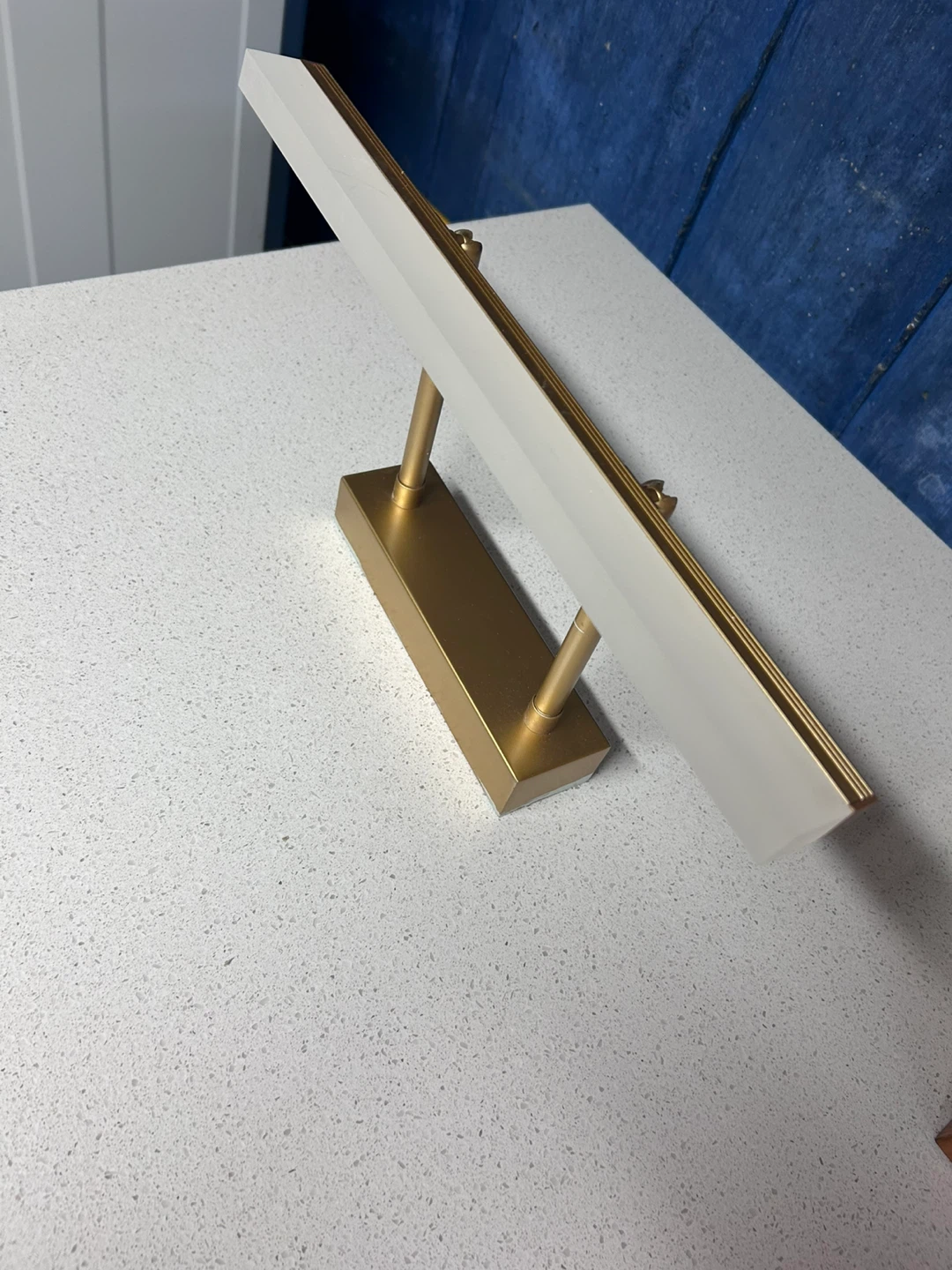 Gold and White Modern Wall Sconce Light Fixture - photo 2