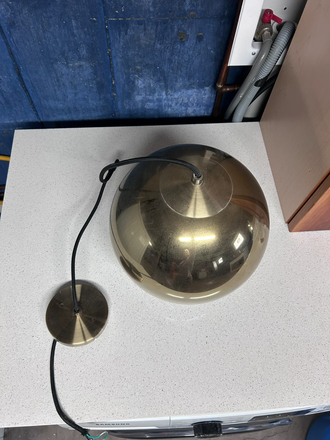 Large Globe Pendant Light Fixture - photo 4