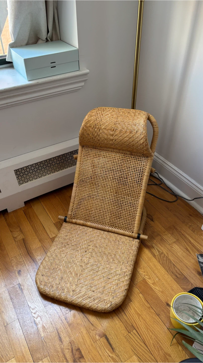 Urban Outfitters Tatami Woven Rattan Folding Chair - photo 2