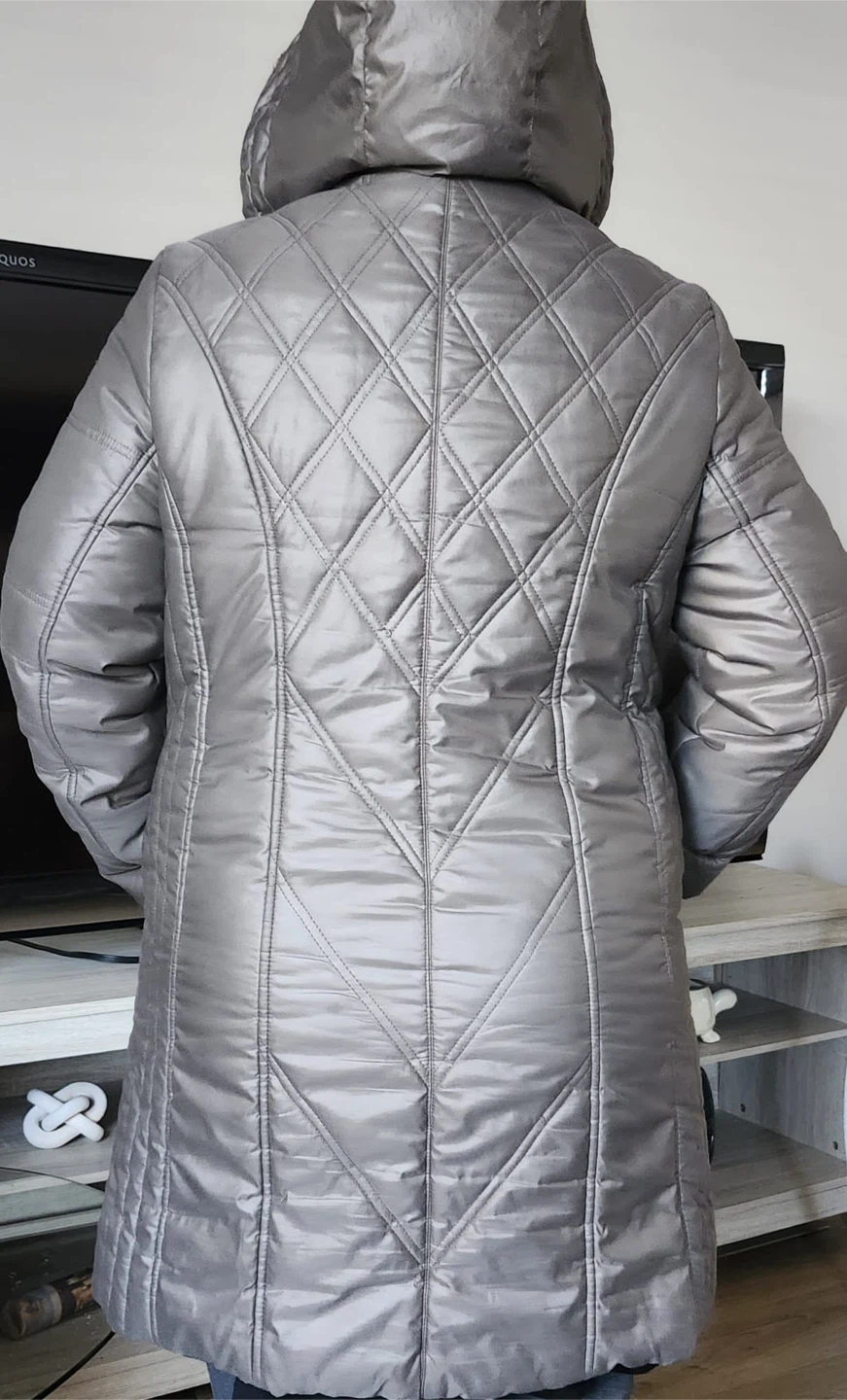 FEN NELLI Winter Coat - Silver - Size M - photo 3