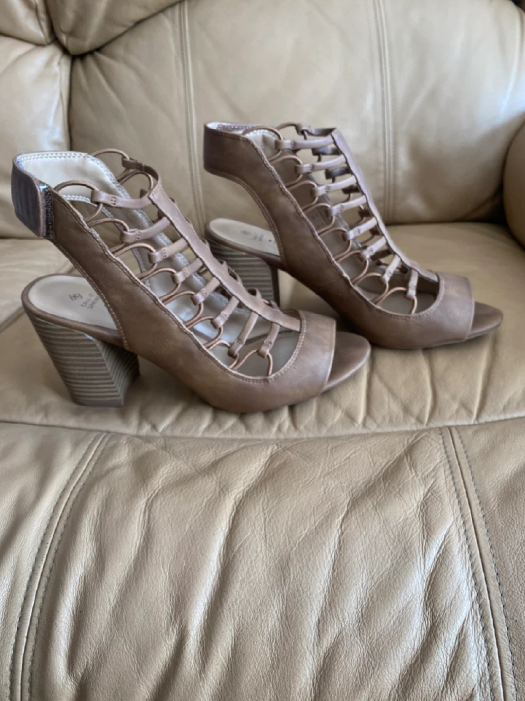 Call It Spring Brown Gladiator Wedge Heels - photo 2
