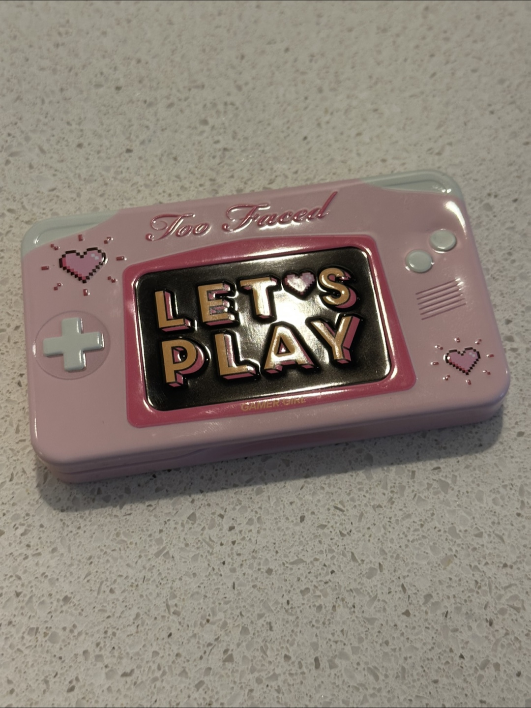 Too Faced Let's Play Eyeshadow Palette w/ a free mac lipstick