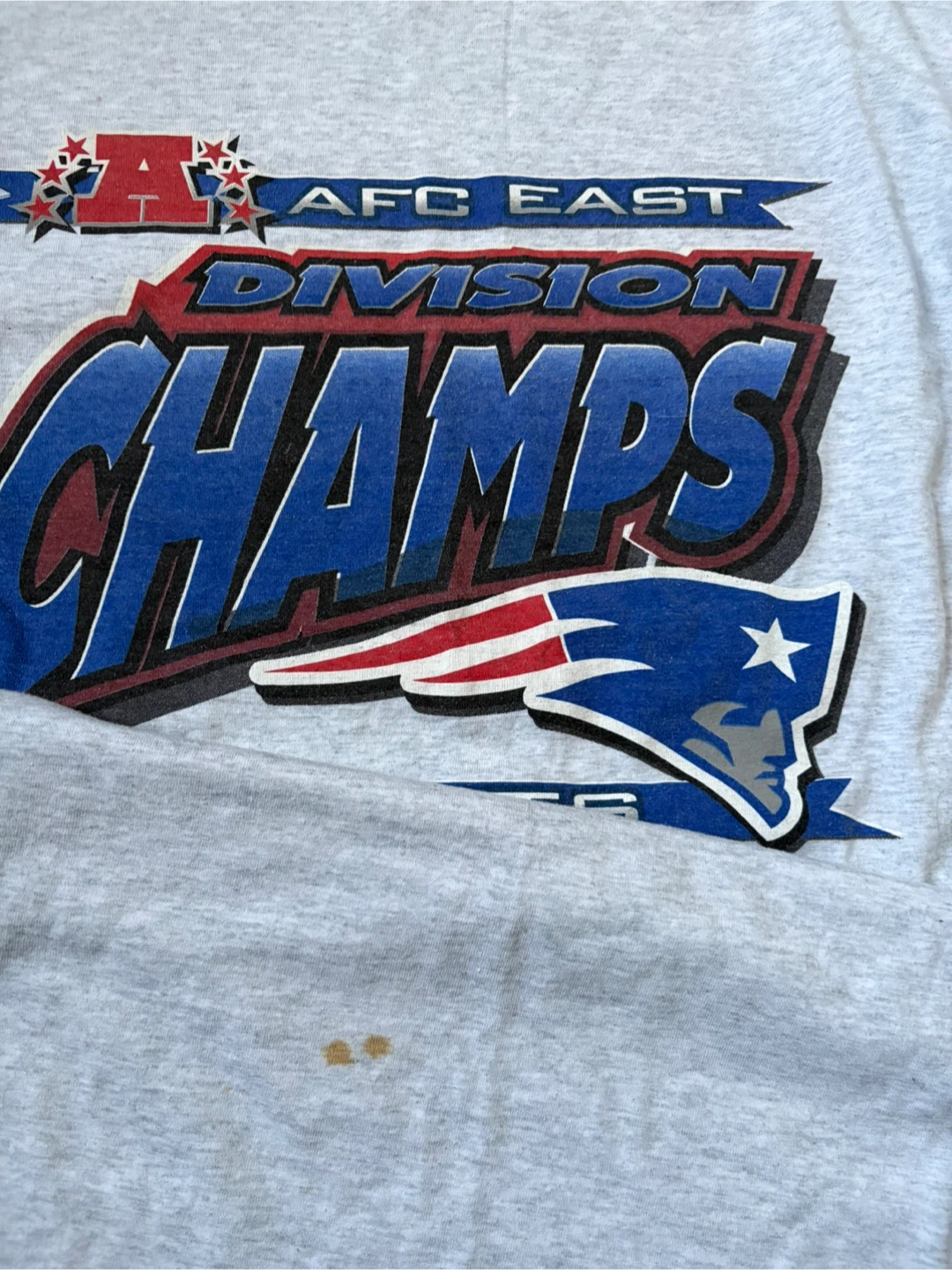 Vintage New England Patriots AFC East Division Champs tee XL - photo 4