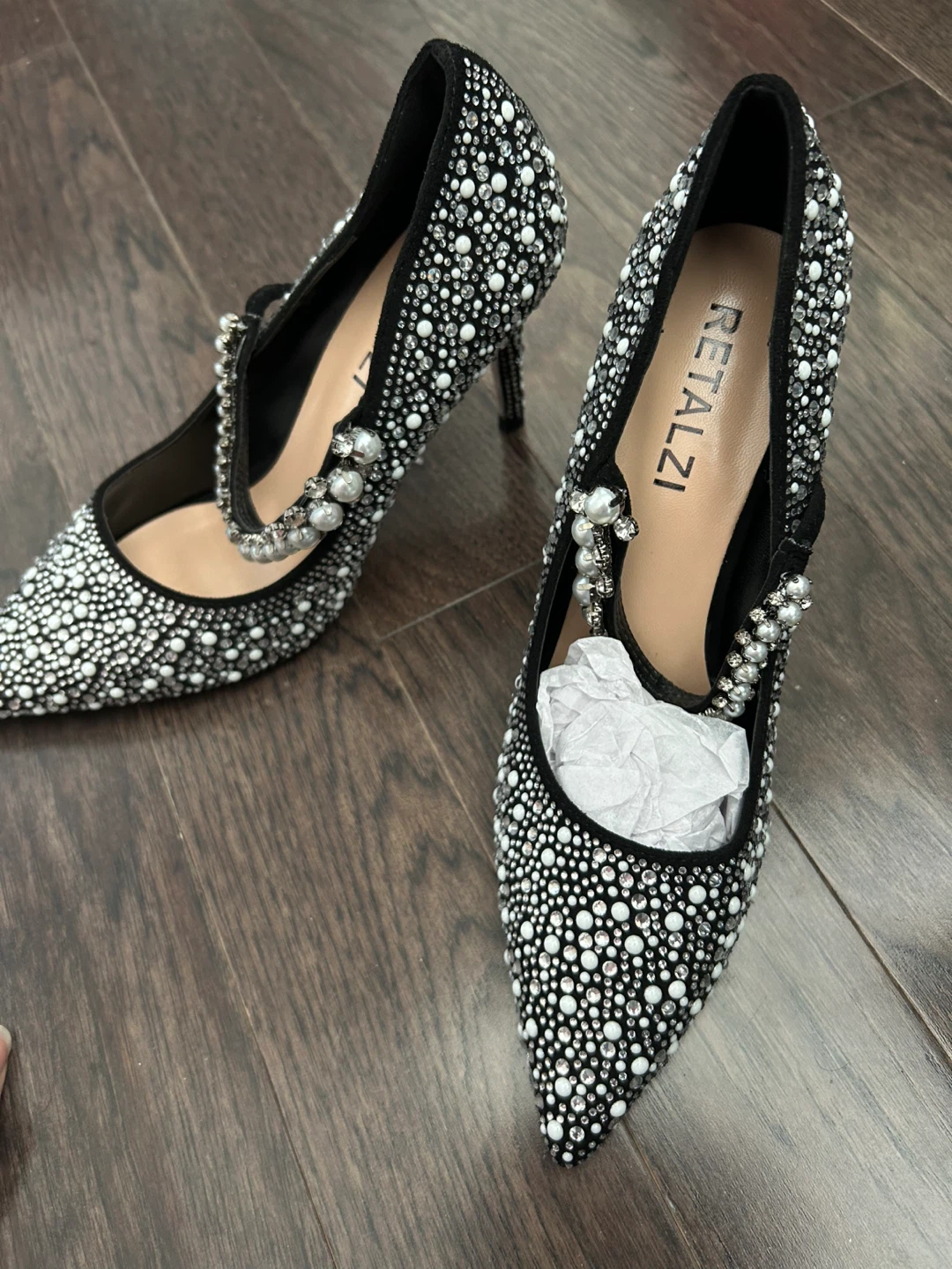RETALZI Women's Embellished Stiletto Heels - photo 2