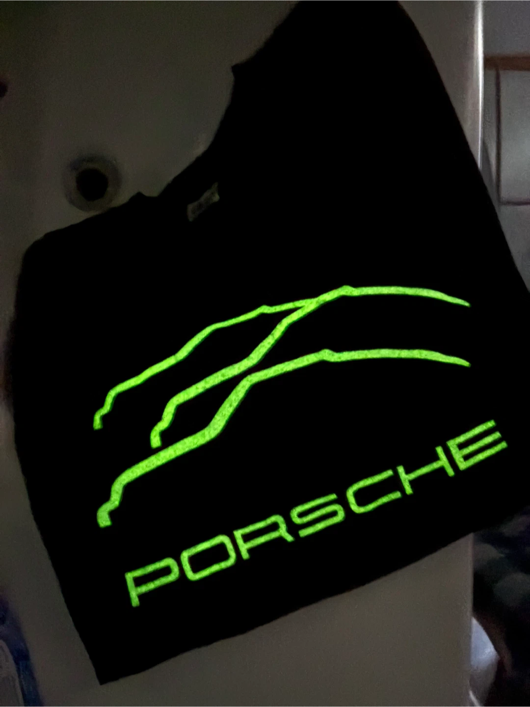Vintage Porsche car tee XL glow in the dark - photo 4